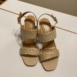 LC Lauren Conrad Beige Women's Heeled sandals brand new